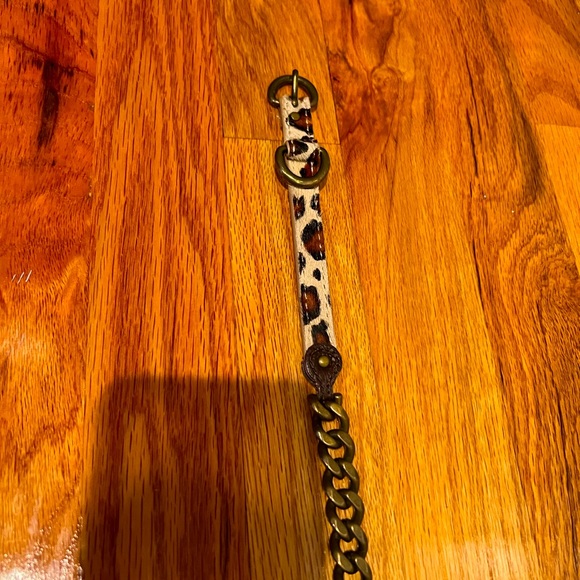 Sam Edelman patent leather and quilted leopard ballet flats with belt - Picture 8 of 12